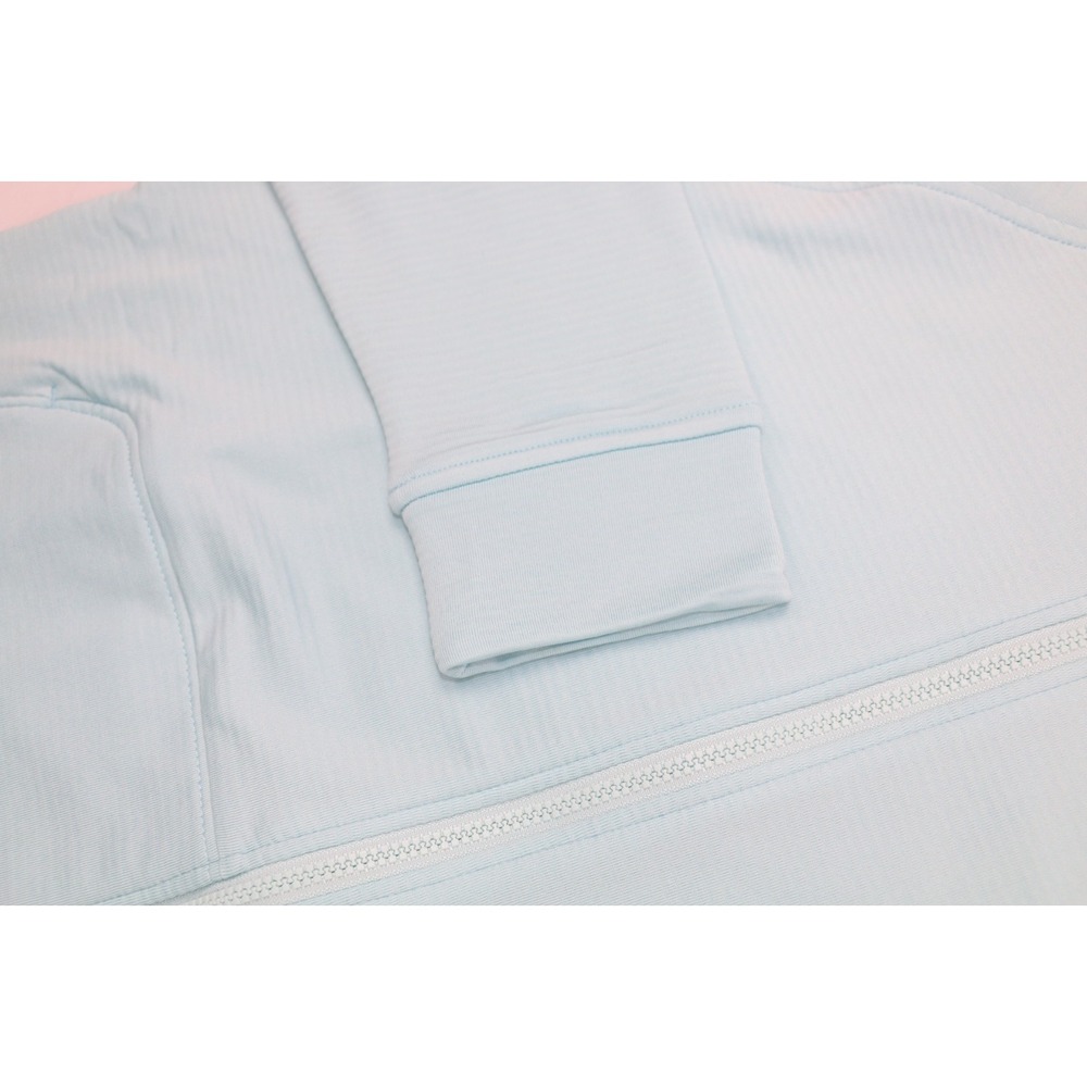 Peter Millar Beaumont Full Zip Hoodie Jacket Womens Medium Teal Golf Perfomance - Picture 8 of 16